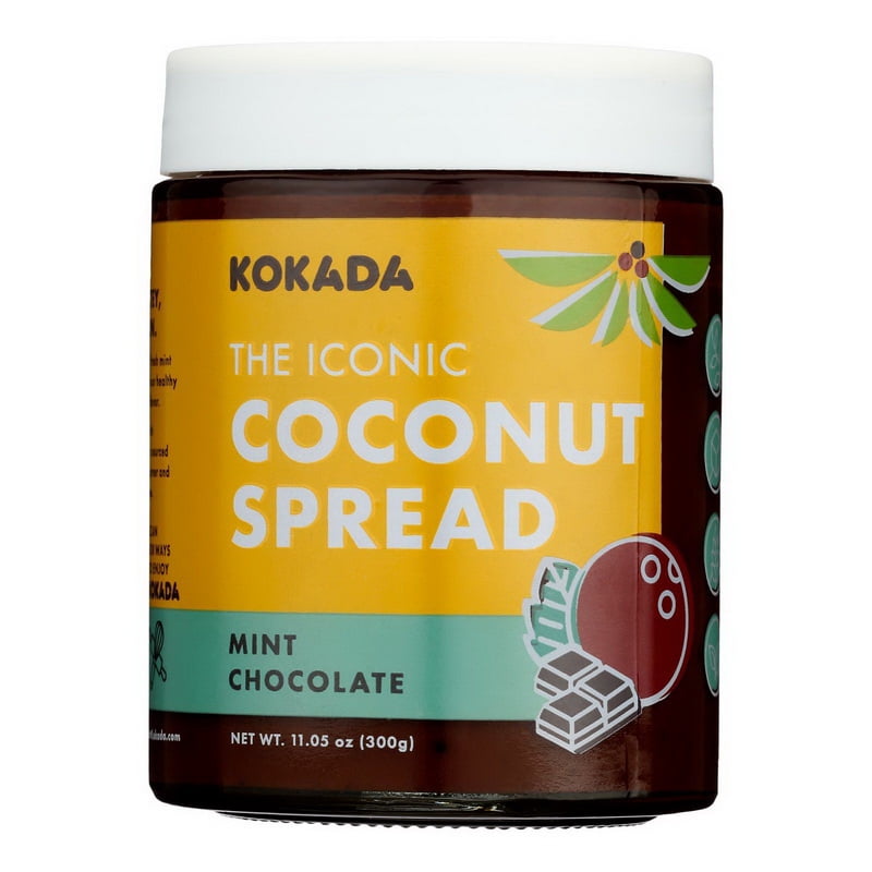 Kokada Coconut Spread Mint Chocolate 11.05 Oz Jar