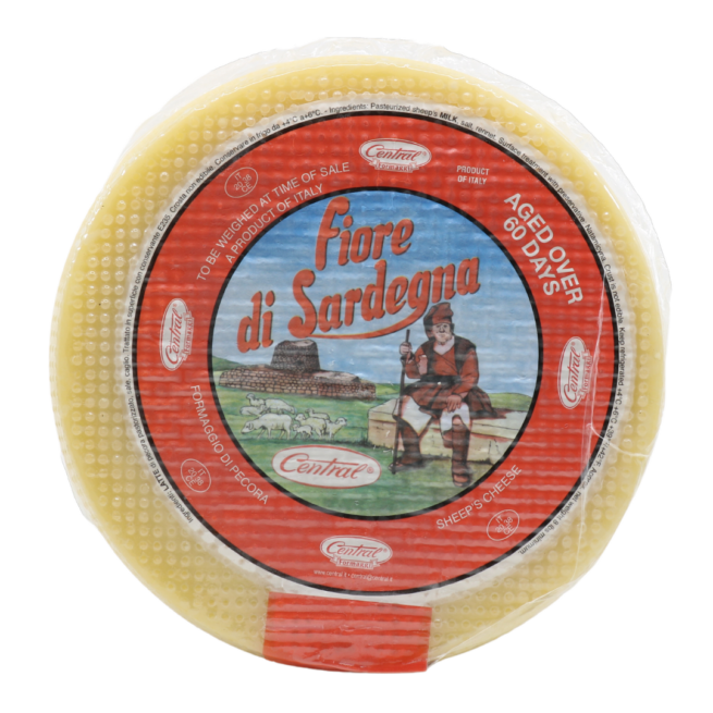 Wholesale Central Fiore di Sardegna Cheese 8 LB-8ct Case Bulk