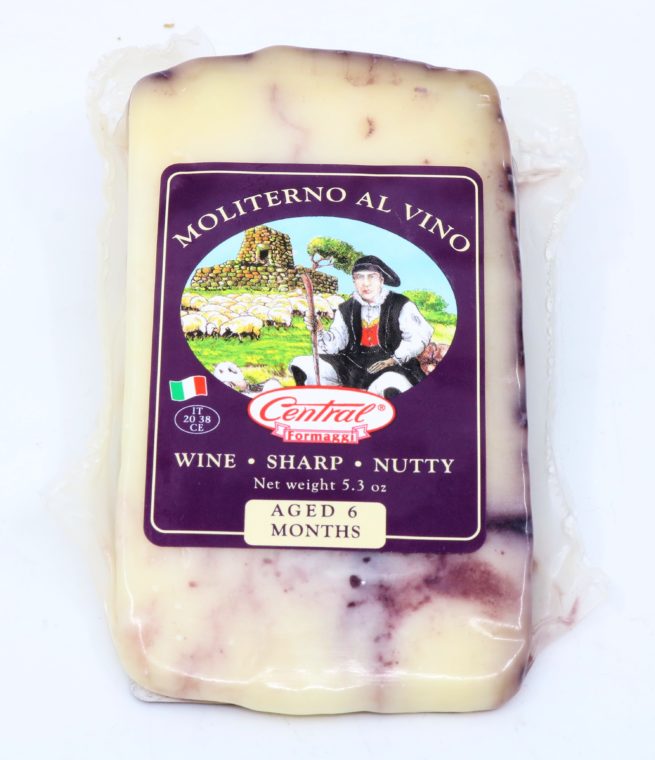 Central Moliterno with Wine Wedges Cheese 5.3 OZ