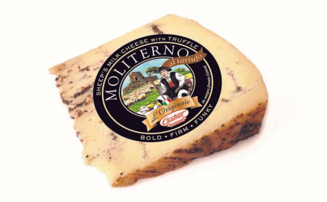 Wholesale Central Moliterno with Truffle Large Wedge Cheese 7 OZ-8ct Case Bulk