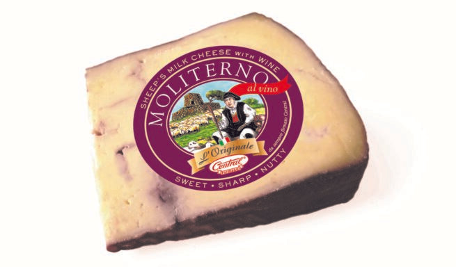 Central Moliterno with Wine Large Wedge Cheese 7 OZ