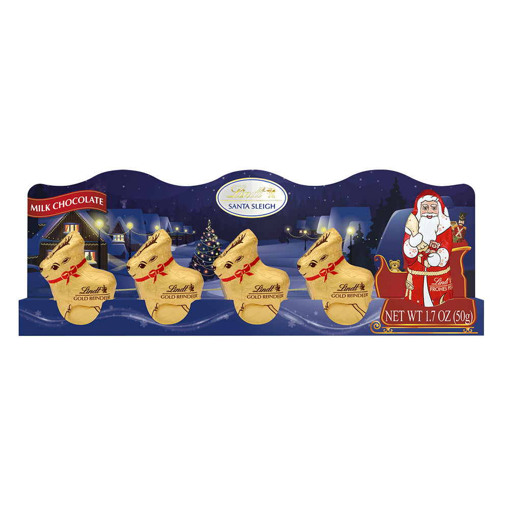 Wholesale Lindt Milk Chocolate Mini Sleigh 5 Pc 1.7Oz-14ct Case Bulk