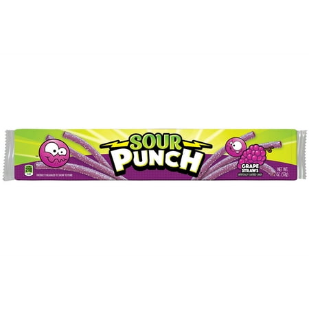 Wholesale Sour Punch Straws Grape Tray Caddy 2oz Bulk