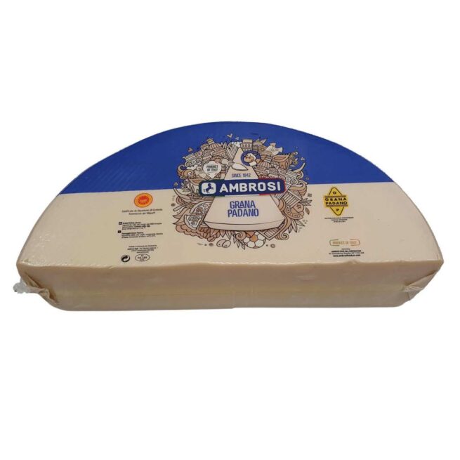 Wholesale Ambrosi Grana Padano Quarter Cheese 17 LB-1ct Case Bulk