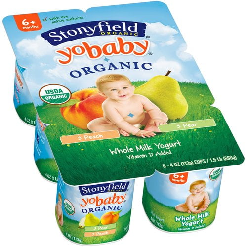 Stonyfield Yobaby Organic Peach and Pear Yogurt 24 oz