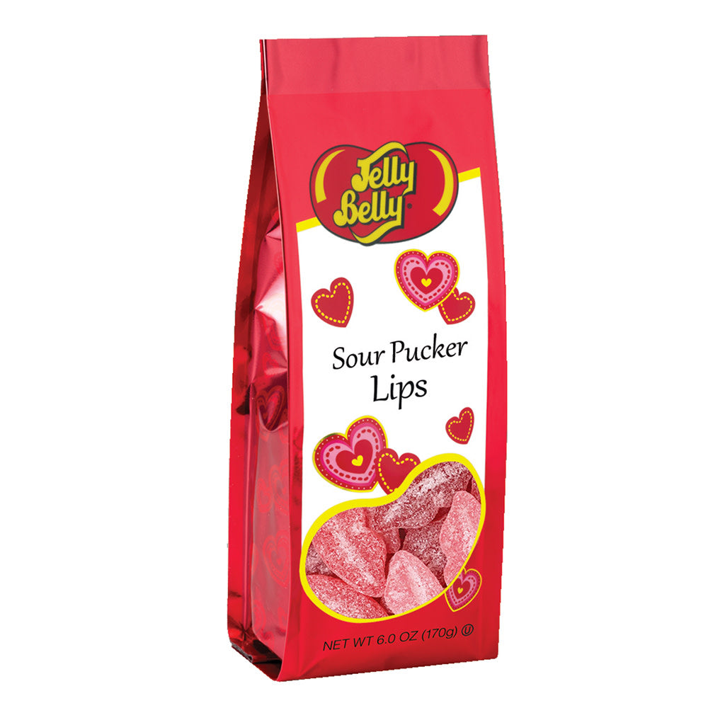 Wholesale Jelly Belly Sour Pucker Lips 7.5 Oz Gift Bag- Bulk
