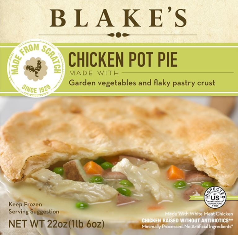 Blake's Frozen Chicken Pot Pie, 22 oz Box