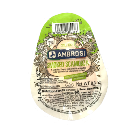 Wholesale Ambrosi Scamorza Cheese 8.8 OZ-10ct Case Bulk