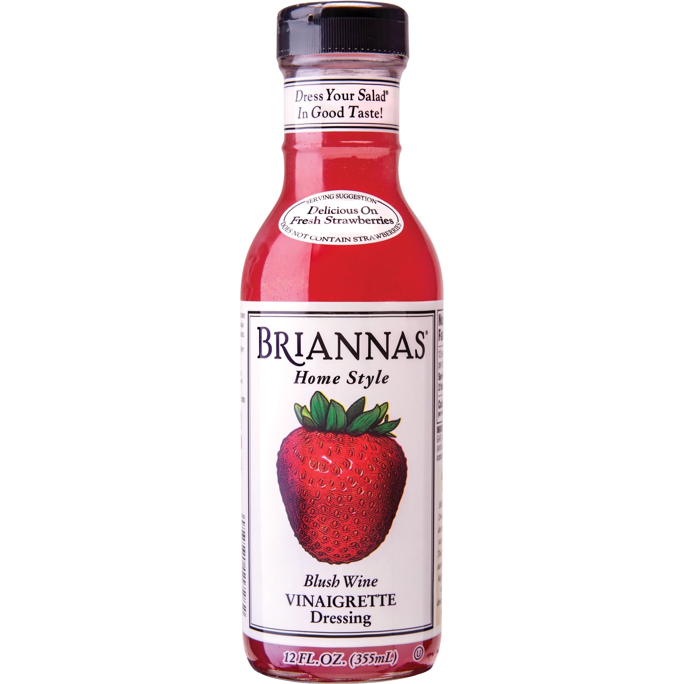 Briannas Home Style Blush Wine Vinaigrette Salad Dressings 12 oz Bottle