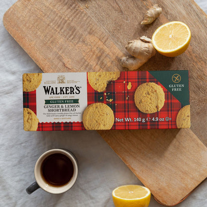 Wholesale Gluten Free Ginger & Lemon Shortbread 4.9 oz.-6ct Case Bulk