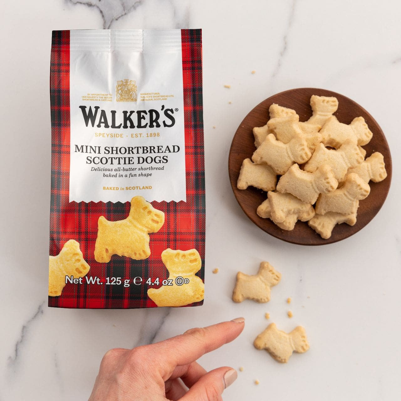 Wholesale Mini Scottie Dog Shortbread 4.4 oz.-6ct Case Bulk