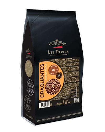 Wholesale Valrhona Caramelia Crunchy Les Pearls 3 kg-1ct Case Bulk