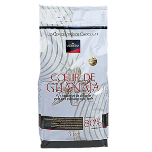 Wholesale Valrhona P125 Coeur de Guanaja Feves Dark Chocolate 6.6 lb Bag-1ct Case Bulk