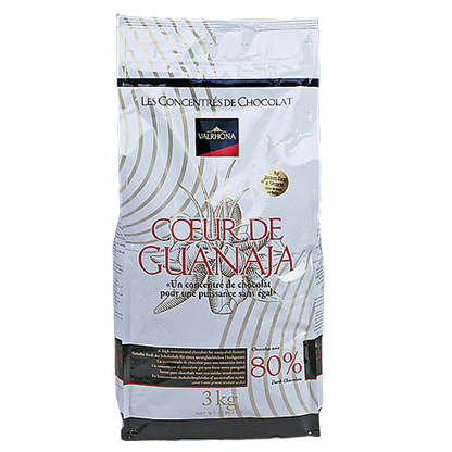 Wholesale Valrhona P125 Coeur de Guanaja Feves Dark Chocolate 6.6 lb Bag-1ct Case Bulk
