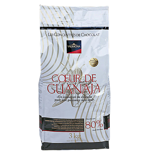 Valrhona P125 Coeur de Guanaja Feves Dark Chocolate 6.6 lb Bag
