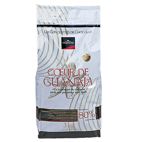 Wholesale Valrhona P125 Coeur de Guanaja Feves Dark Chocolate 6.6 lb Bag-1ct Case Bulk