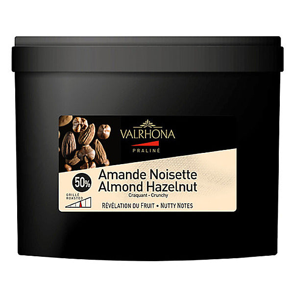Wholesale Valrhona 50% Amande Noisette Almond Hazelnut Praline Paste 5 kg-1ct Case Bulk