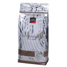 Wholesale Valrhona Equatorial Lactee 35% Milk Chocolate Feves 3 kg- Bulk