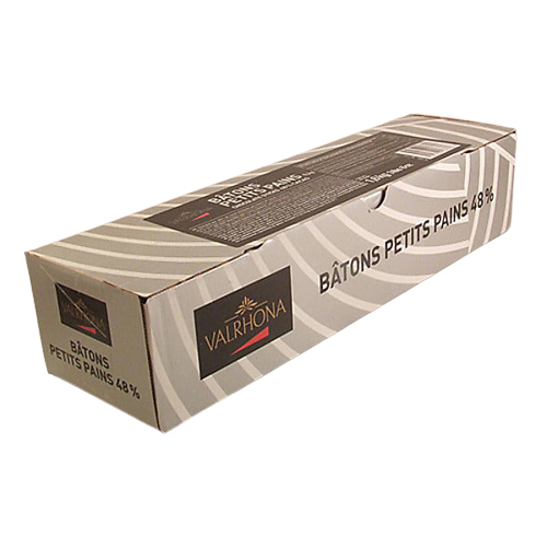 Wholesale Valrhona Batons Petits Pains 48% Dark Chocolate 3.5 lb- Bulk
