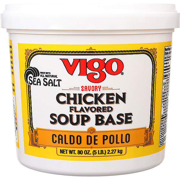 Wholesale Vigo® Chicken Flavored Soup Base 5 lb Jug-4ct Case Bulk