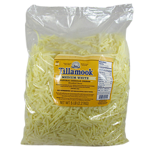 Wholesale Tillamook County Creamery White Shredded Cheddar 5 lb Case-4ct Case Bulk