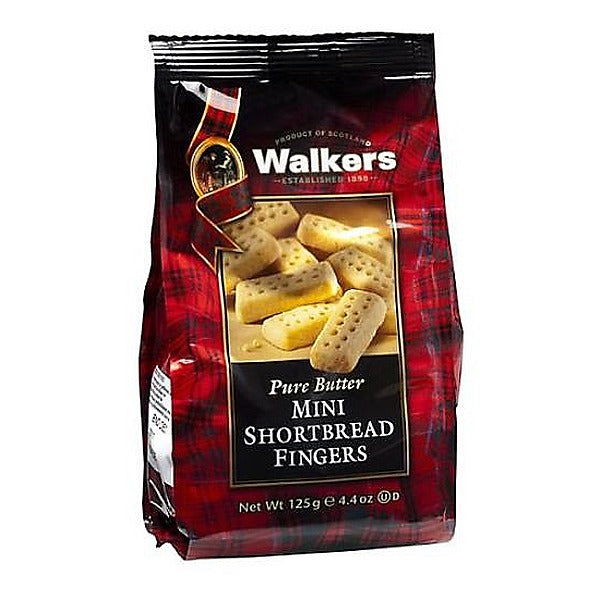 Wholesale Walkers Mini Shortbread Fingers Cookies 4.4 oz-6ct Case Bulk