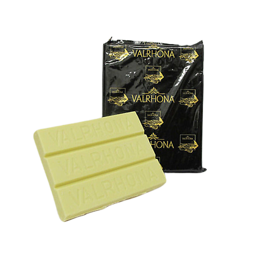 Wholesale Valrhona White Chocolate 35% Block 3 kg-1ct Case Bulk