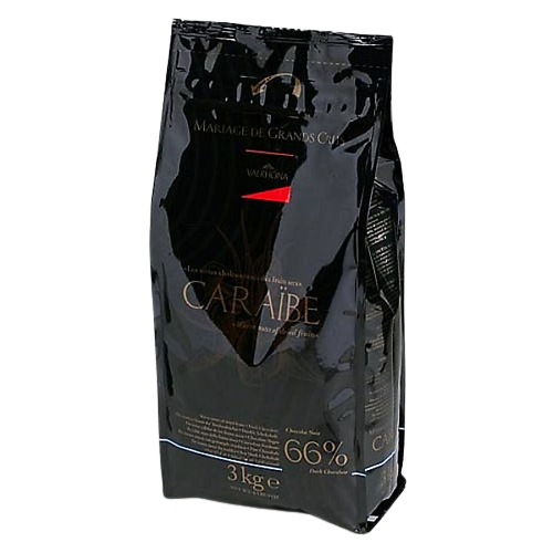 Valrhona Mariage de Grand Grus Caraibe Dark Chocolate Feves 6.6 lb Bag