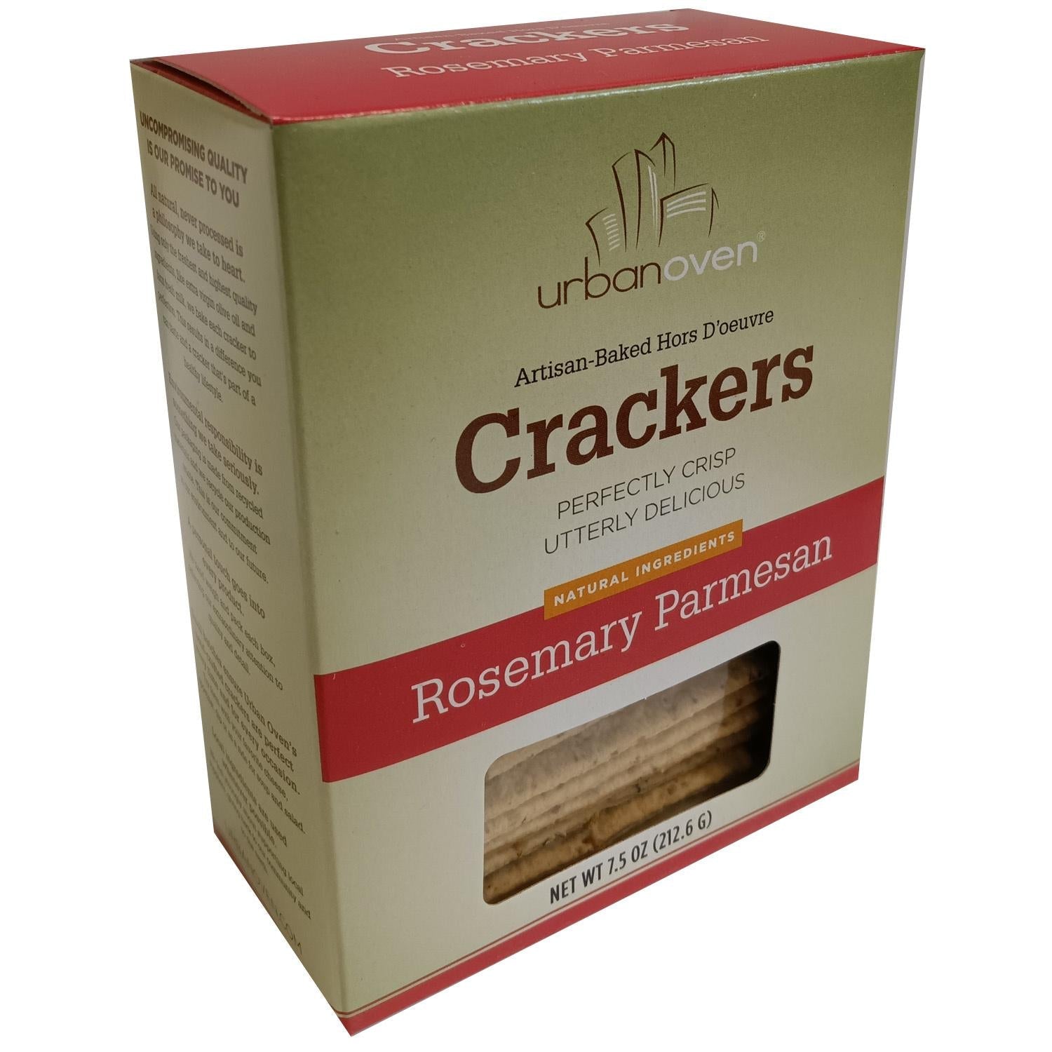 Wholesale Urban Oven Rosemary Parmesan Cracker 7.5 oz Box- Bulk