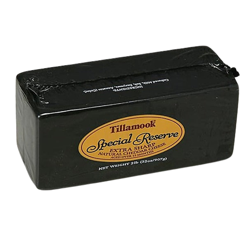 Wholesale Tillamook County Creamery Extra Sharp Cheddar 2 lb-6ct Case Bulk