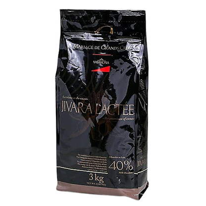 Wholesale Valrhona Jivara Lactee Milk Chocolate Feves 3 kg- Bulk