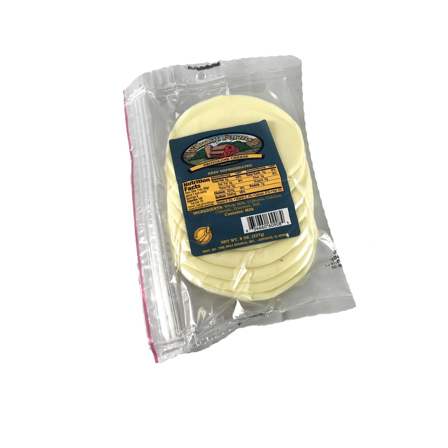 Wholesale Wilmot Sliced Provolone 8 oz-12ct Case Bulk