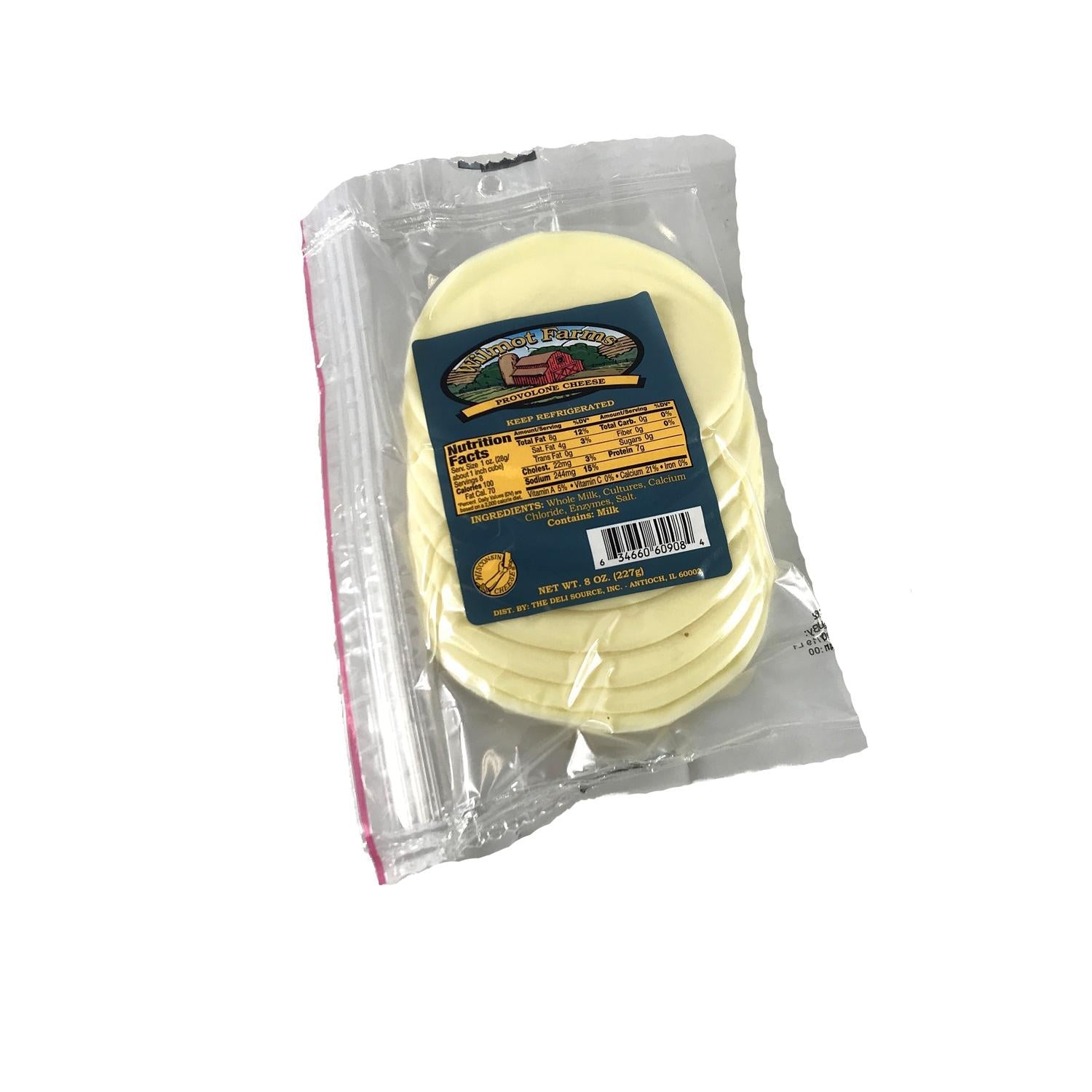 Wholesale Wilmot Sliced Provolone 8 oz-12ct Case Bulk