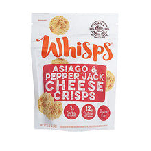Wholesale Cello® Whisps® Asiago & Pepper Jack Cheese Crisps 2.12 Oz Bag- Bulk