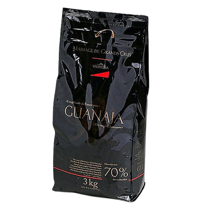 Wholesale Valrhona's Marriage de Grands Crus Guanaja Chocolate Feves 3 kg-1ct Case Bulk