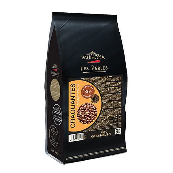 Wholesale Valrhona Caramelia Crunchy Les Pearls 3 kg-1ct Case Bulk