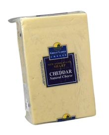 Wholesale Great Lakes New York Small Sharp White Cheddar 10 lbs-1ct Case Bulk
