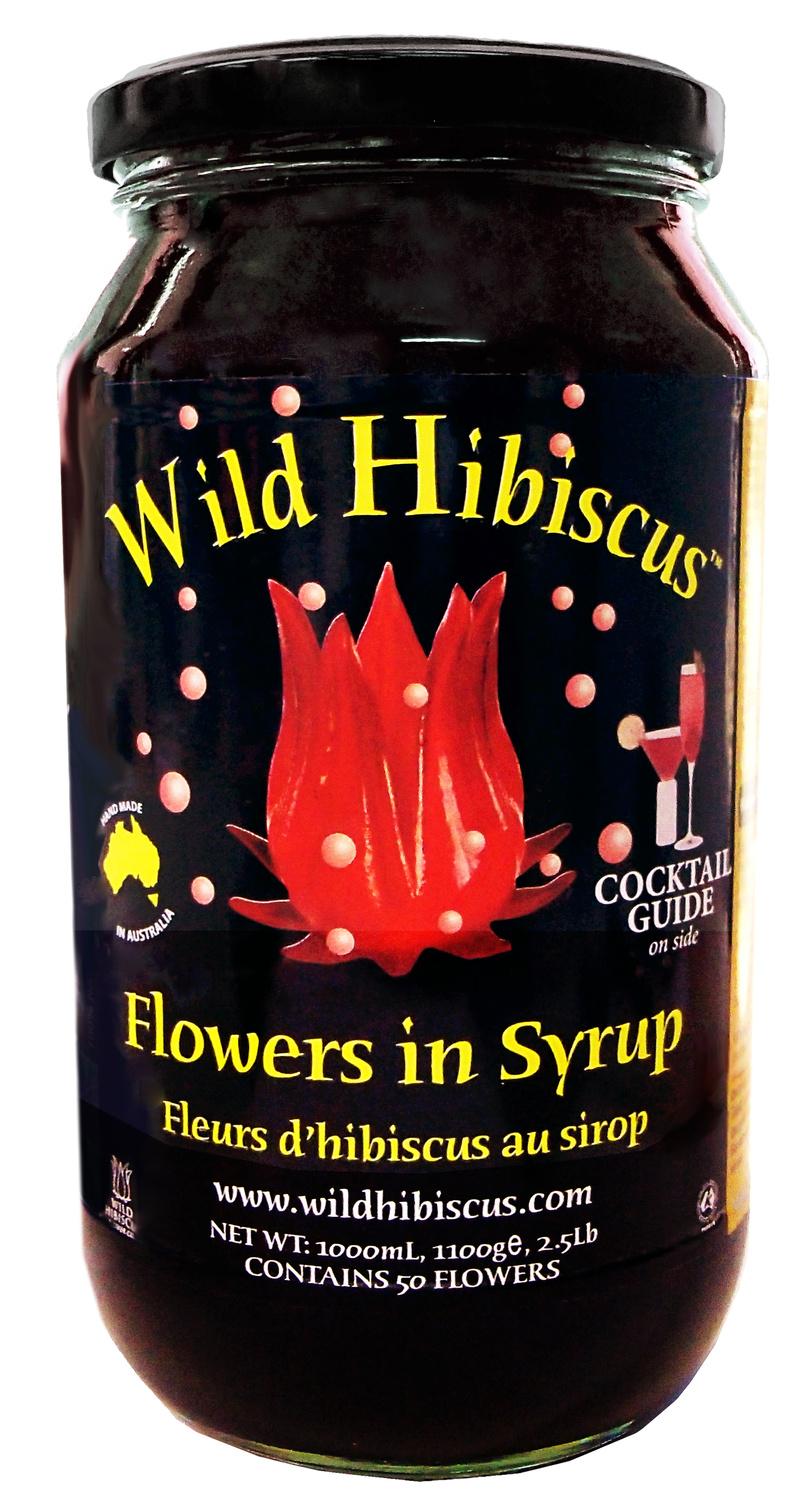 Wholesale Wild Hibiscus Flowers In Syrup 2.5 lb-4ct Case Bulk