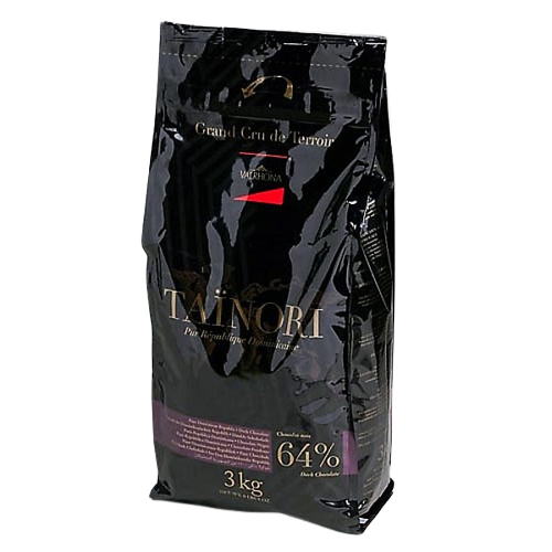 Wholesale Valrhona Grand Cru de Terroir Tainori Dark Chocolate 6.6 lb Bag-1ct Case Bulk