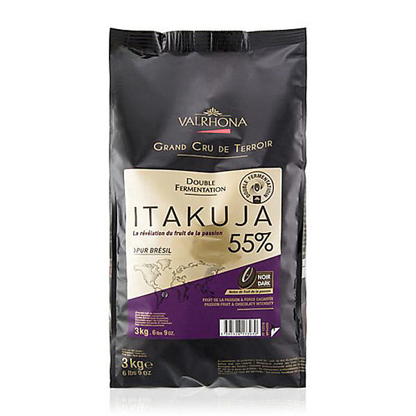 Wholesale Valrhona Grand Cru de Terroir Itakuja Dark Chocolate 6.6 lb Bag-1ct Case Bulk