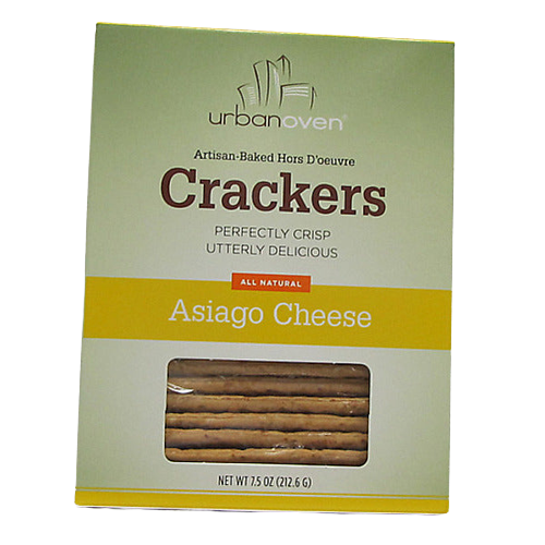 Wholesale Urban Oven Crackers Asiago Cheese 7.5 oz Case-12ct Case Bulk