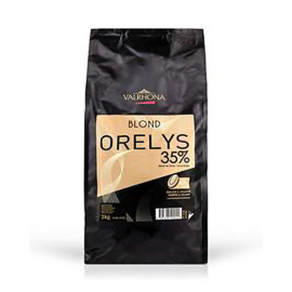 Valrhona Orelys Feves Blond Chocolate 6.6 lb Bag