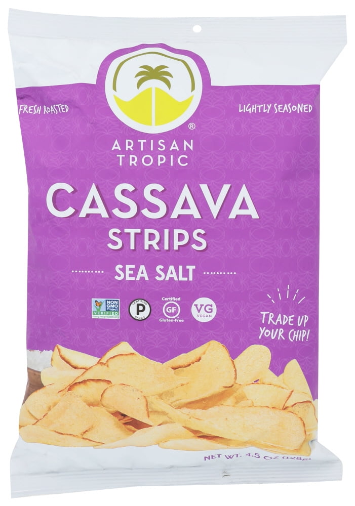Artisan Tropic Cassava Strips with Sea Salt 4.5 oz Bag