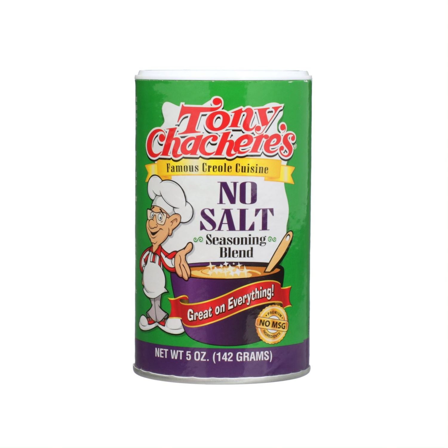 Tony Chachere's Seasoning Creole No Salt 5 oz Bag