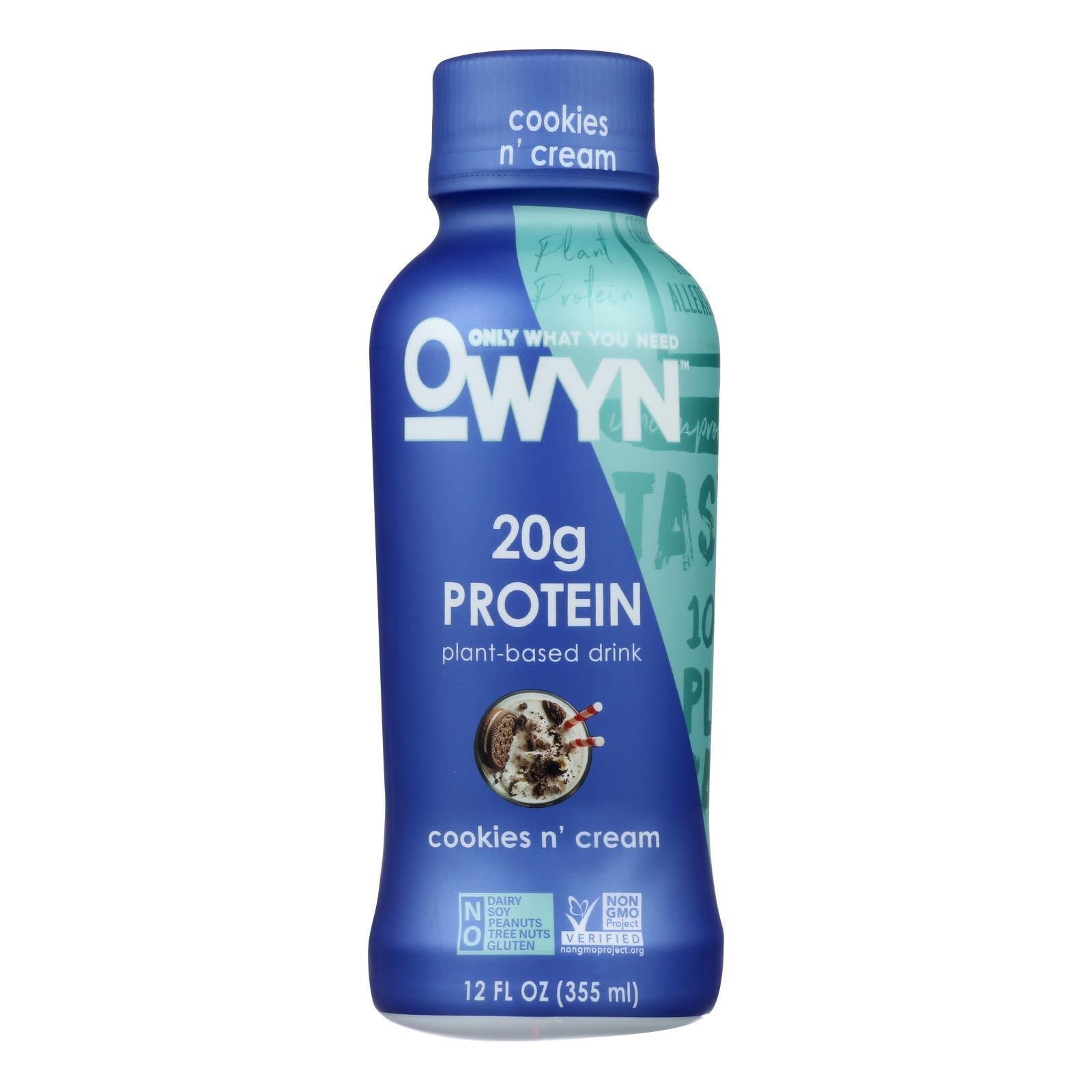 Owyn Vegan Protein Shake, Cookies N Cream 12 oz Bottle