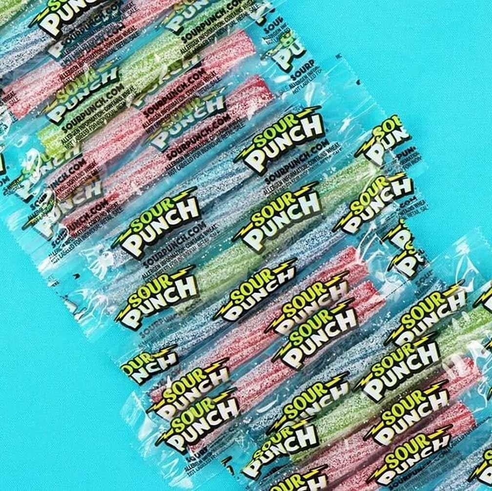 Sour Punch 3" Individually Wrapped Sour Candy Twists