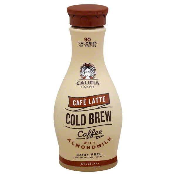 Wholesale Califia Farms Cafe Latte Cold Brew Coffee with Almond Milk 48 Fl Oz Bottle Bulk