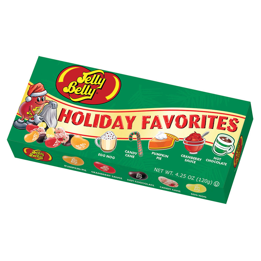 Wholesale Jelly Belly Holiday Favorites 5 Flavor 4.25 Oz Gift Box-12ct Case Bulk