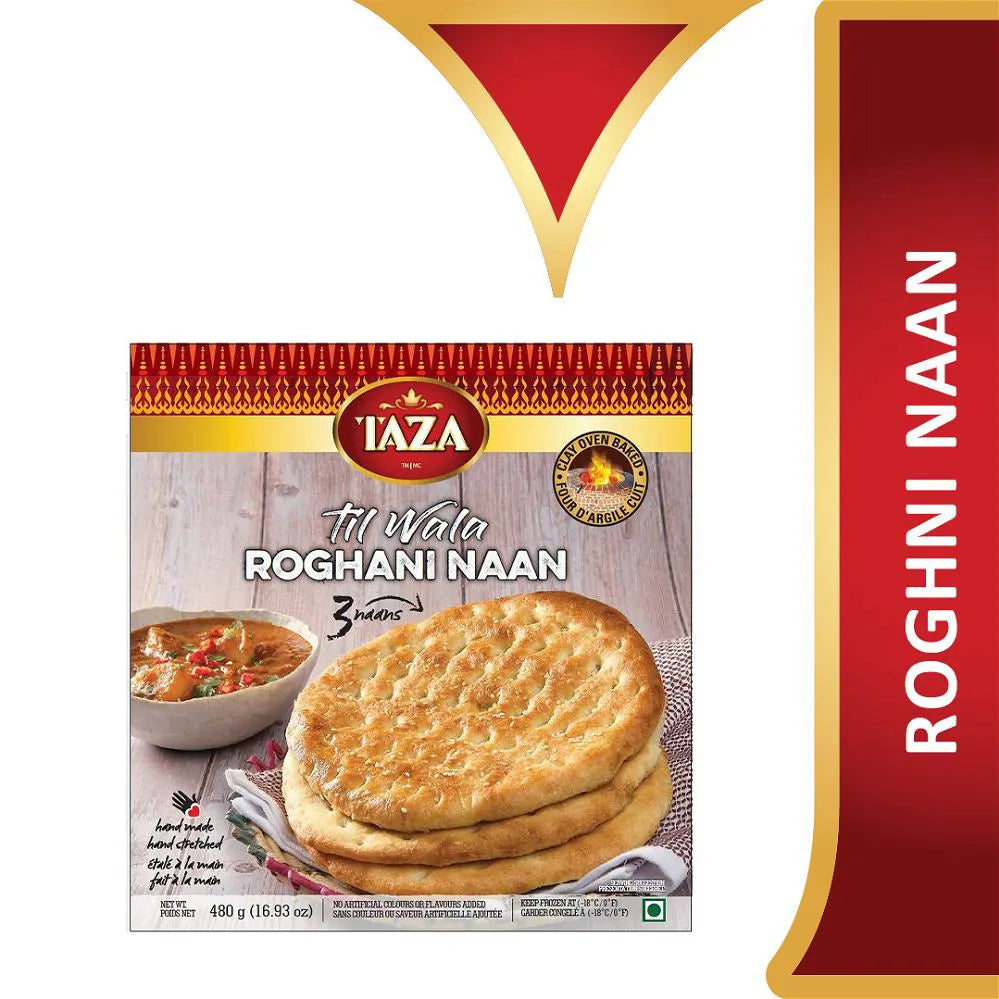 Wholesale Taza Foods Till Wala Roghani Naan 3pc- Bulk