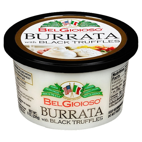 BelGioioso Black Truffle Burrata Cheese 8oz